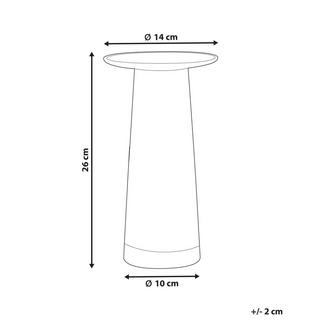 Beliani Blumenvase aus Glas Klassisch MANNA  