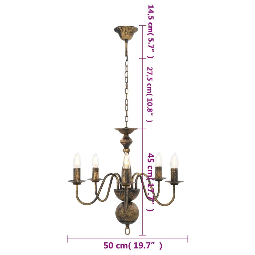 VidaXL candelabro Metallo  