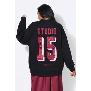Studio Untold Sweat-shirt Oversize avec Numéro en Satin  