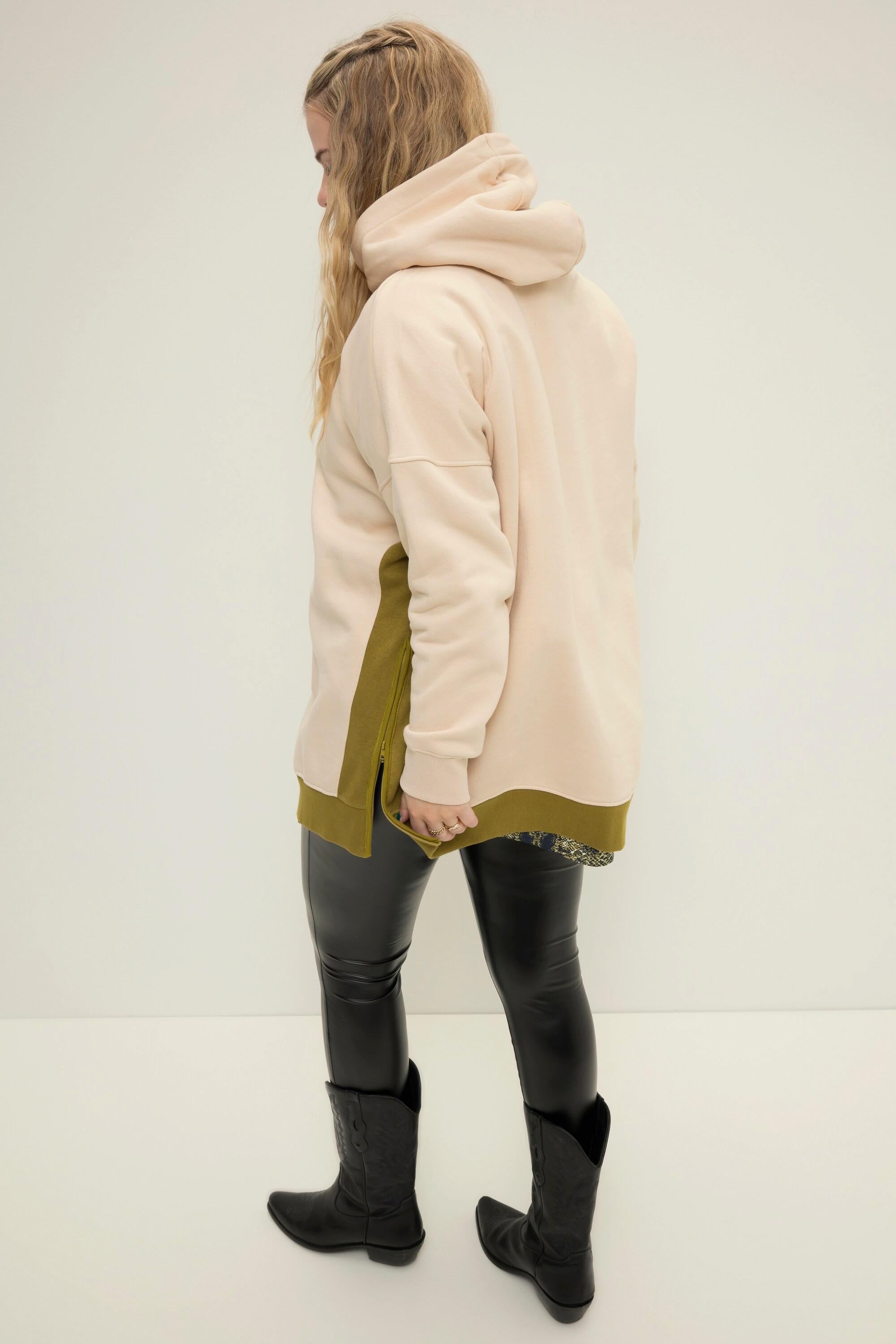 Studio Untold  Maglia bicolore dal taglio oversize con cappuccio 