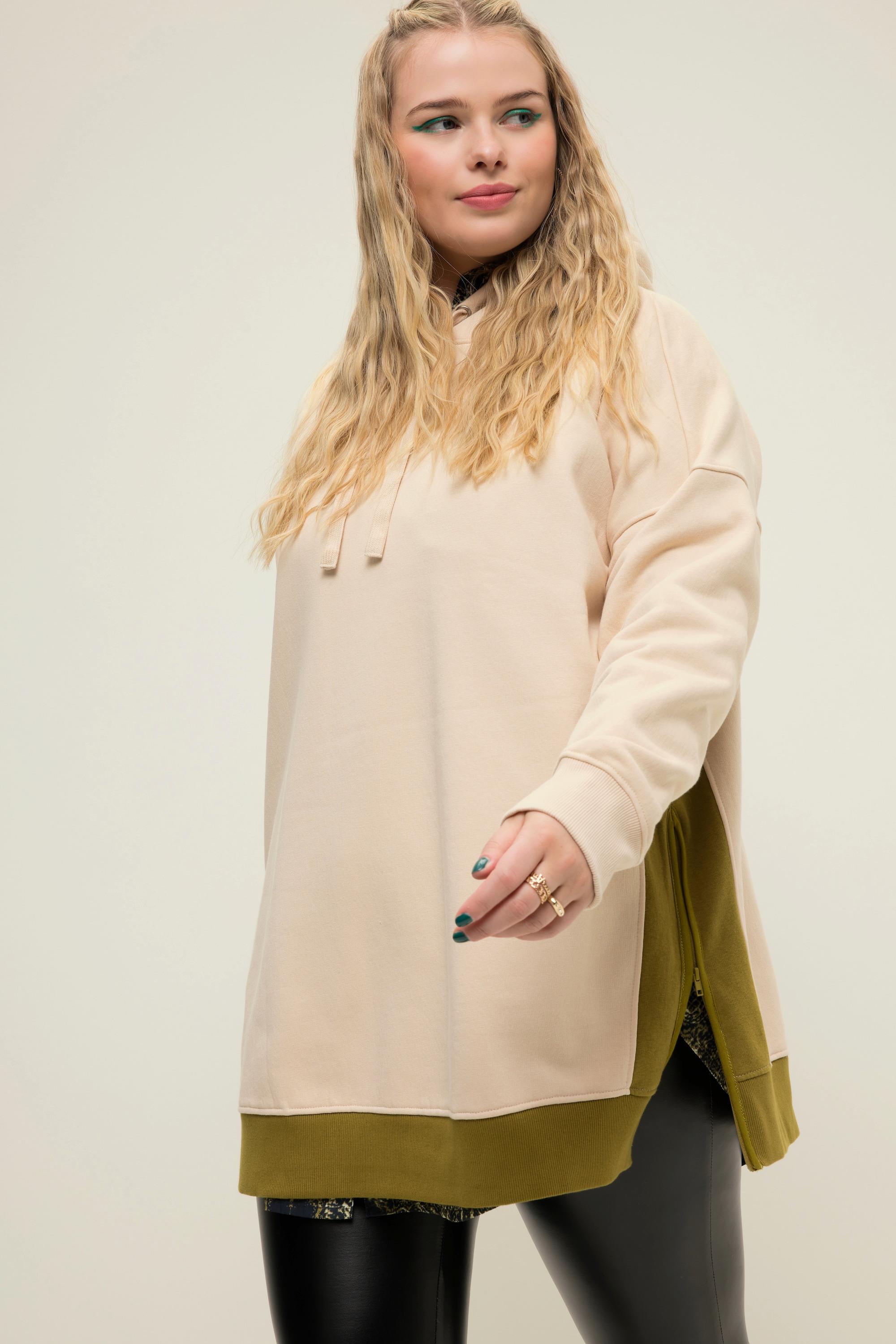 Studio Untold  Maglia bicolore dal taglio oversize con cappuccio 