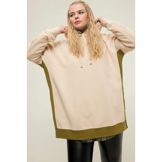 Studio Untold  Maglia bicolore dal taglio oversize con cappuccio 