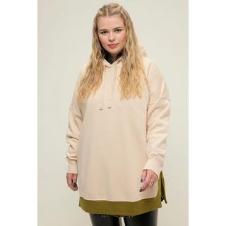 Studio Untold  Maglia bicolore dal taglio oversize con cappuccio 