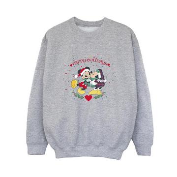 Mickey Mouse Mickey Minnie Christmas Sweatshirt