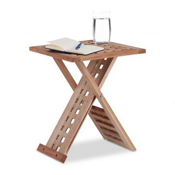 Table d'appoint en noyer pliable