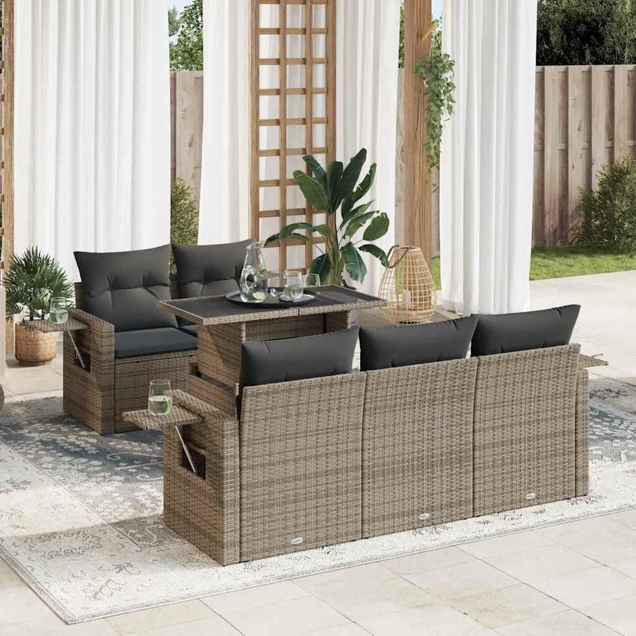 VidaXL Gartensofa set poly-rattan  