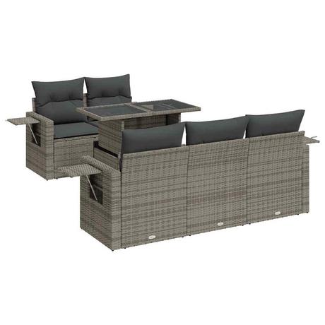 VidaXL Gartensofa set poly-rattan  