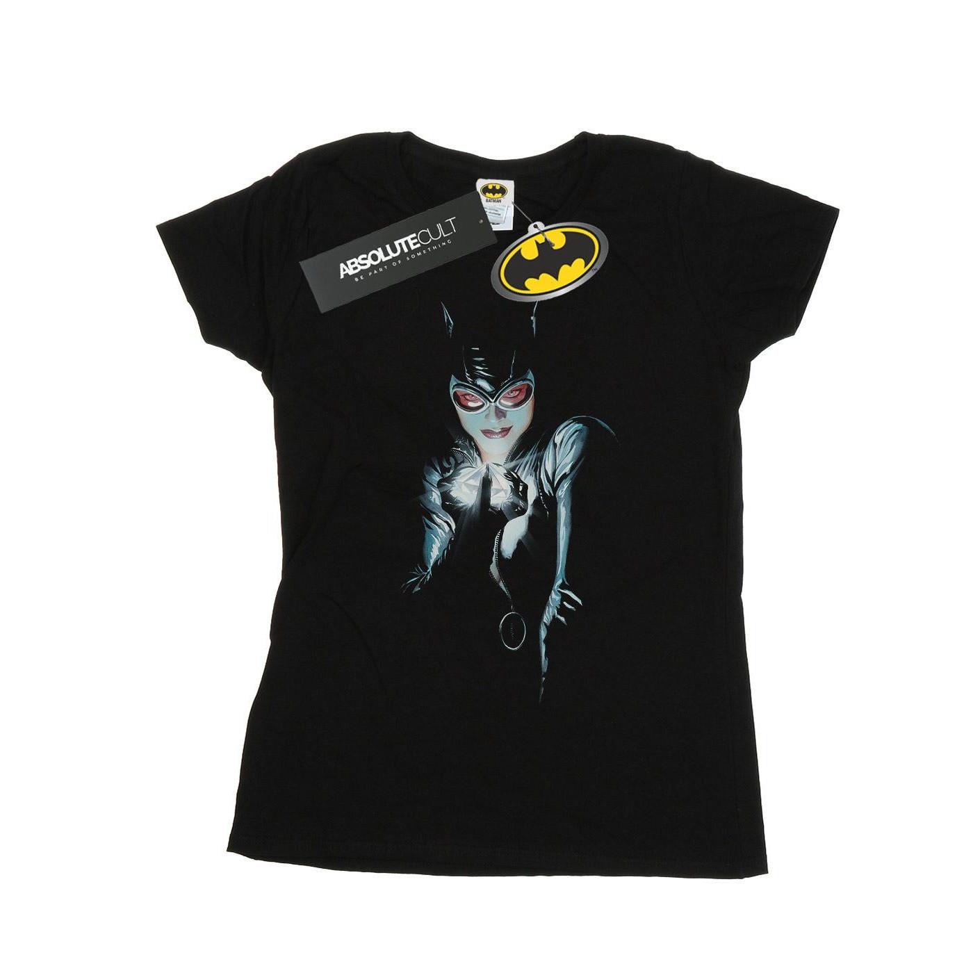 DC COMICS Alex Ross Catwoman T-Shirt Stampata  