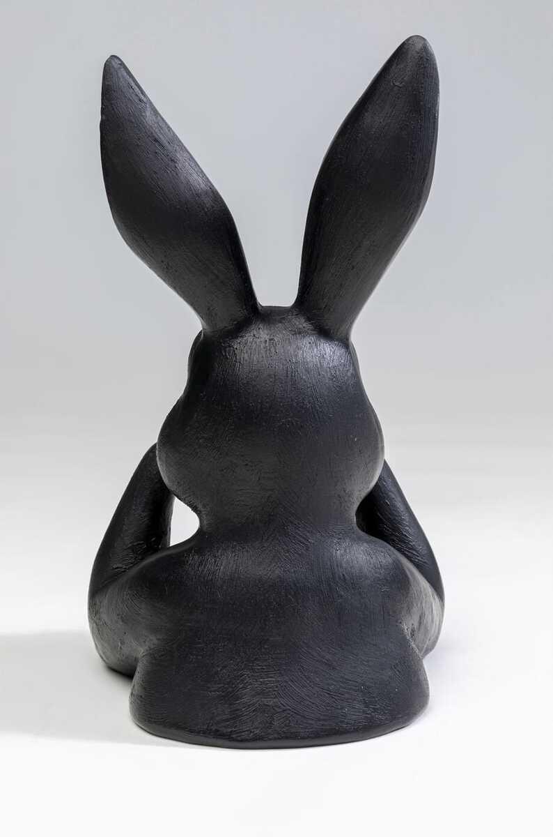 KARE Design Statuetta decorativa Sweet Rabbit nero 23  