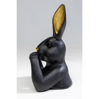 KARE Design Figurine décorative Sweet Rabbit noir 23  
