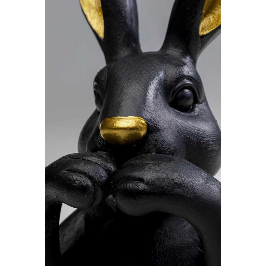 KARE Design Statuetta decorativa Sweet Rabbit nero 23  