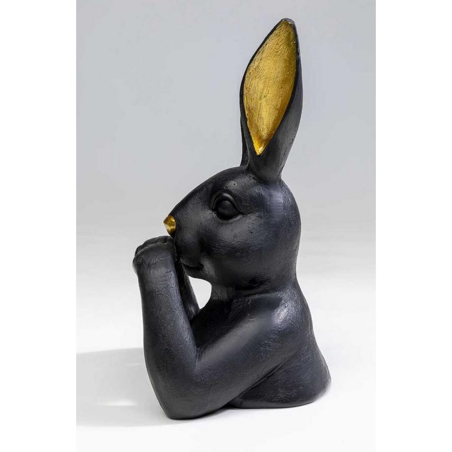 KARE Design Statuetta decorativa Sweet Rabbit nero 23  