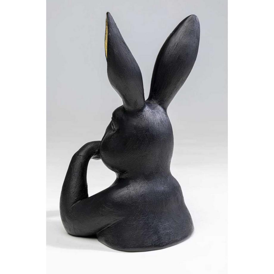 KARE Design Statuetta decorativa Sweet Rabbit nero 23  