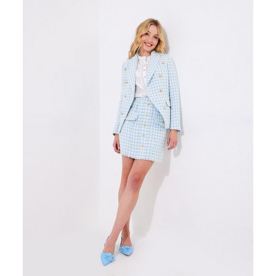 Joe Browns Minigonna a Quadri con Abbottonatura  