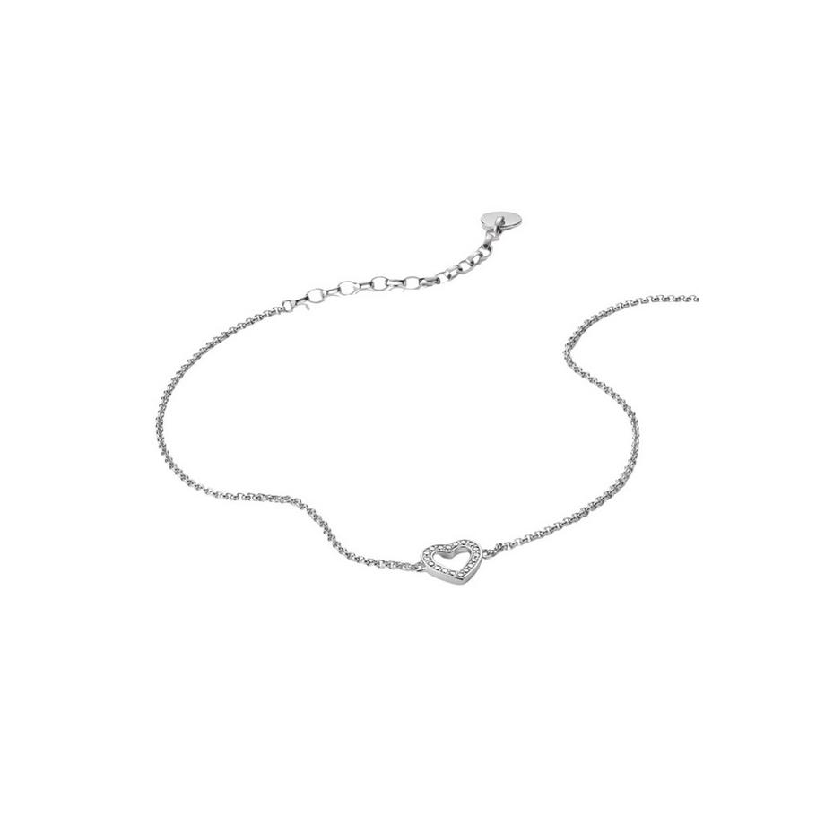 Thomas Sabo  Bracelet de Cheville Plaqué  avec Cœur & Zircons 