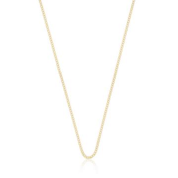 Collier rond d'forçat en or jaune 750, 1,9mm, 40cm