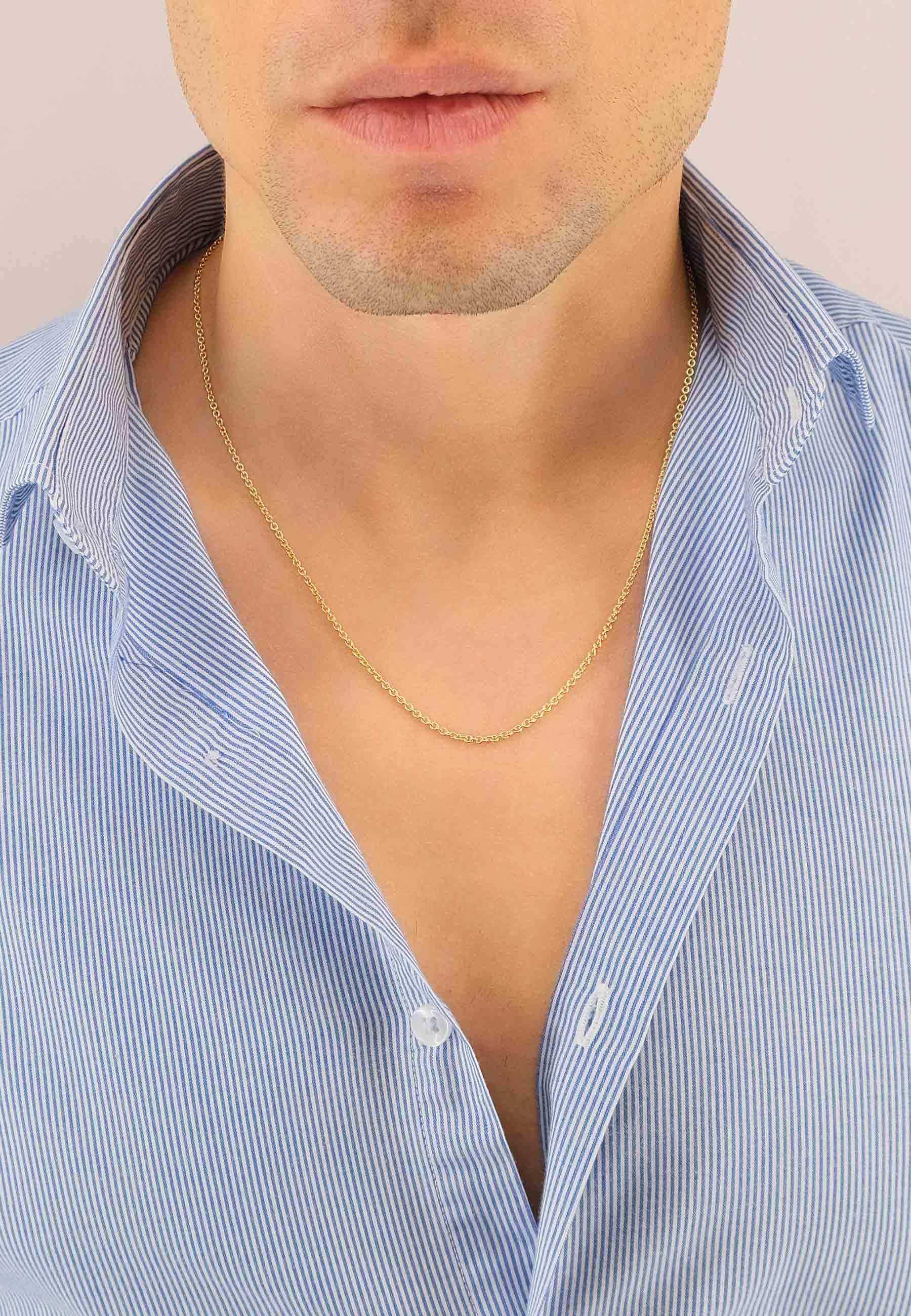 MUAU Schmuck  Collier Rundanker Gelbgold 750, 1.9mm, 40cm 