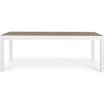 Table extensible de jardin Elias 200-300x95 blanc