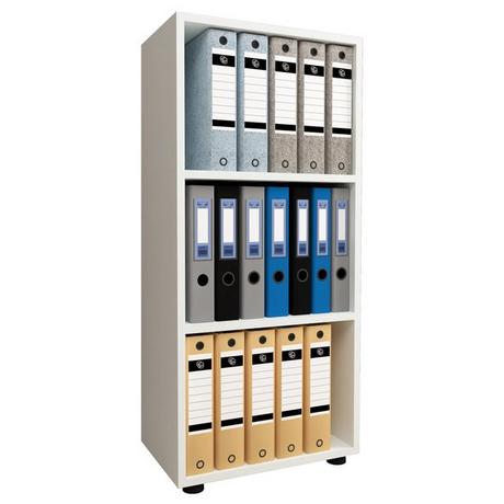 VCM Holz Büro Stand Regal Bücher Ordner Aktenregal Ordnerregal Bücherregal Ulas 3f  