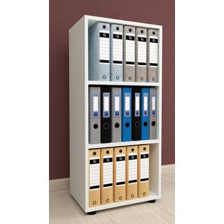 VCM Holz Büro Stand Regal Bücher Ordner Aktenregal Ordnerregal Bücherregal Ulas 3f  
