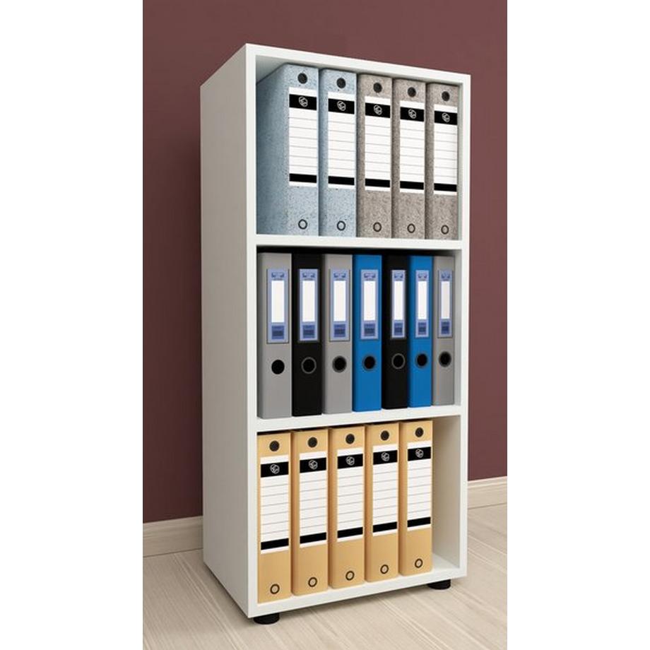 VCM Holz Büro Stand Regal Bücher Ordner Aktenregal Ordnerregal Bücherregal Ulas 3f  