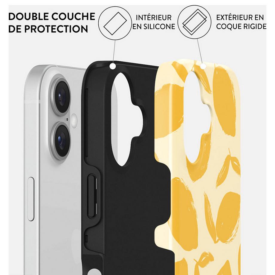 Burga  Coque pour iPhone 16 Plus MagSafe Lemon Tart 