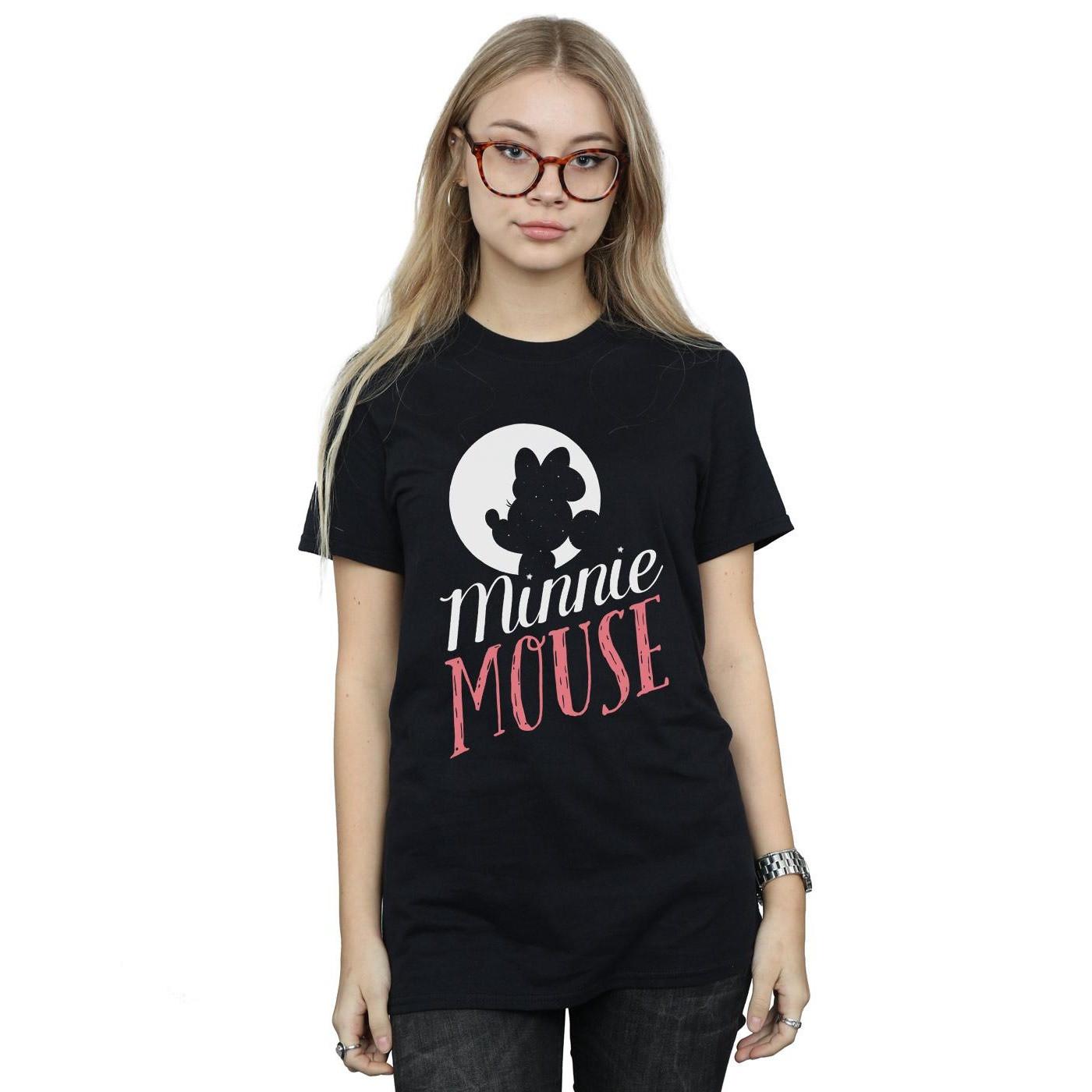 Disney T-shirt Minnie Mouse Silhouette Logo  