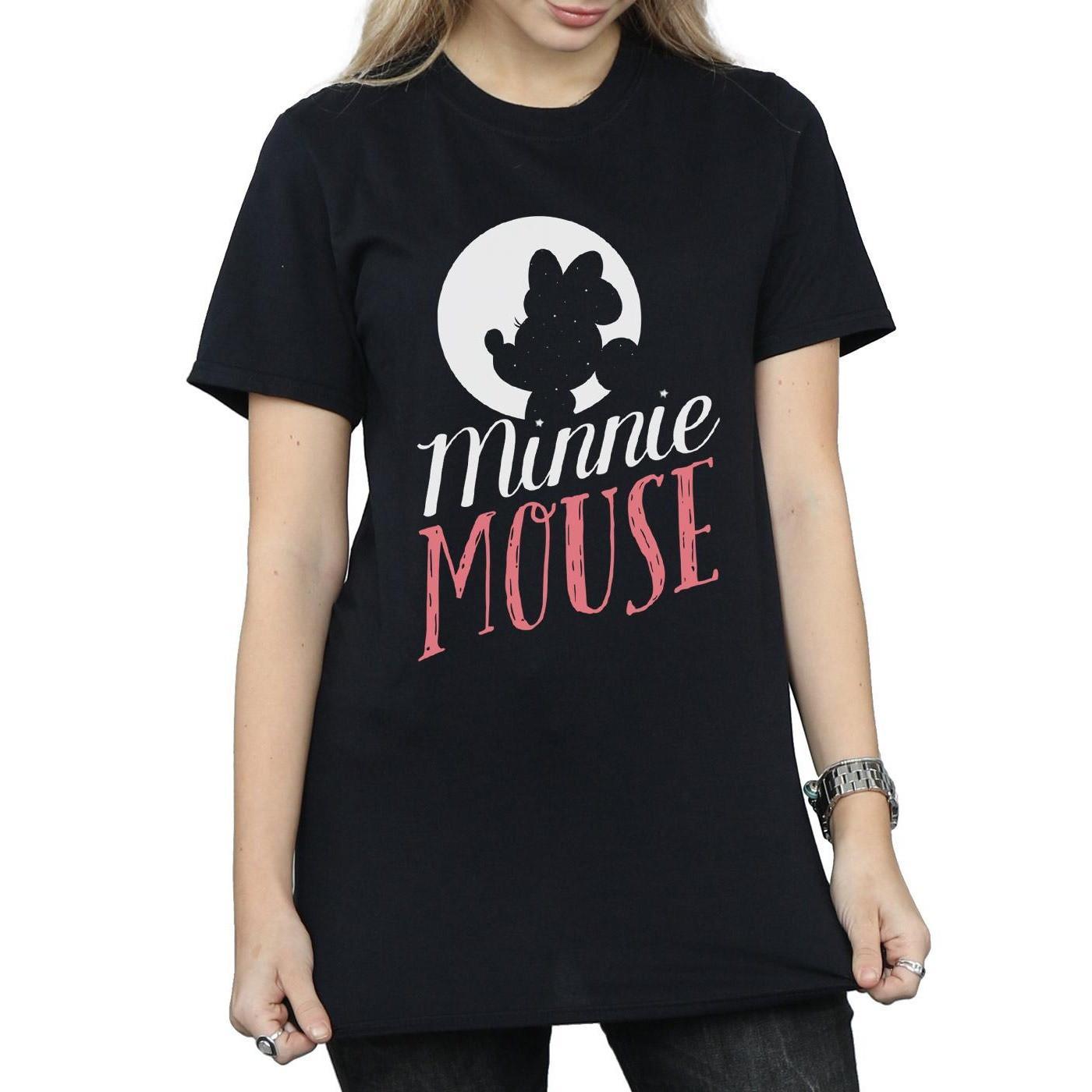 Disney T-shirt Minnie Mouse Silhouette Logo  