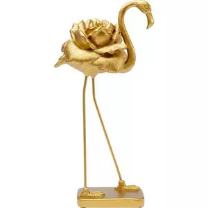 Deko Figur Rose Flamingo gold 42