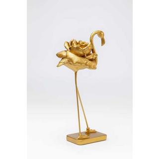 KARE Design Figura déco Rose Flamingo oro 42  