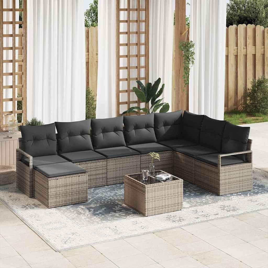 VidaXL Mobilier de jardin poly rattan  