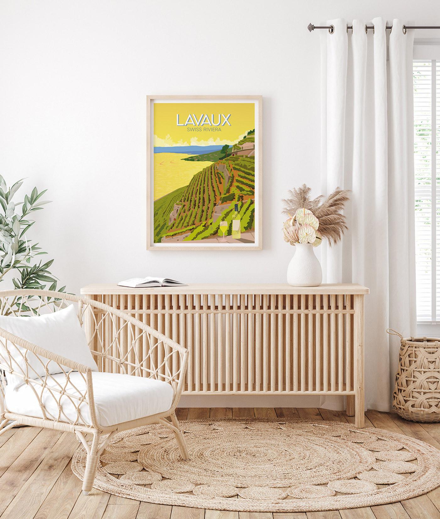 La-Jonx Poster Lavaux, Swiss Riviera  