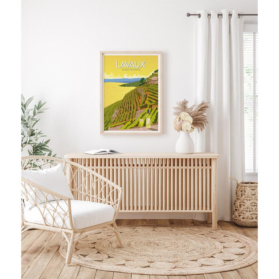 La-Jonx Poster Lavaux, Swiss Riviera  