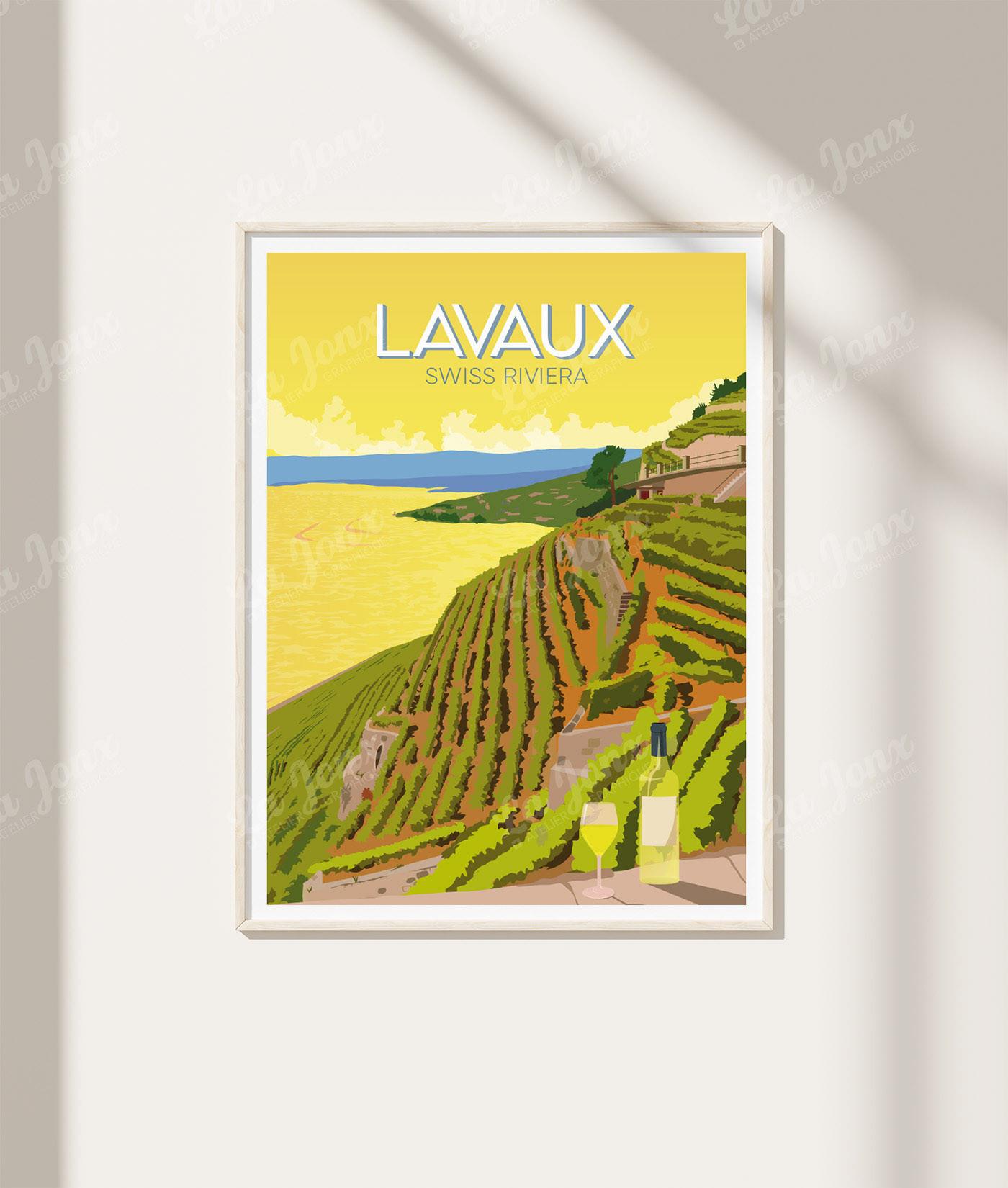 La-Jonx Poster Lavaux, Swiss Riviera  
