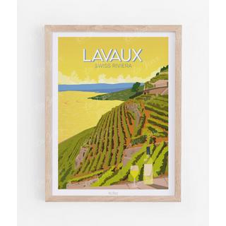 La-Jonx Poster Lavaux, Swiss Riviera  