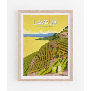 Poster Lavaux, Swiss Riviera