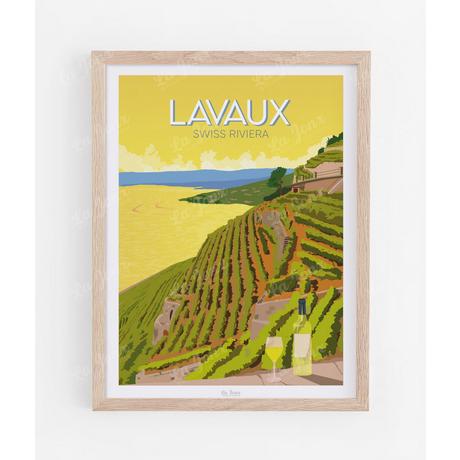 La-Jonx Poster Lavaux, Swiss Riviera  