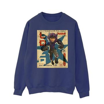 Big Hero 6 Baymax Hiro Newspaper Sweatshirt
