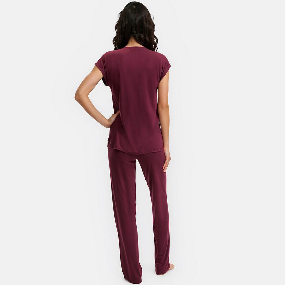La Redoute Collections Pyjama Set mit Spitzenbesatz  