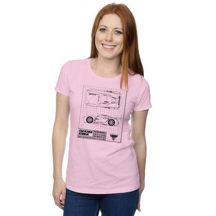 Disney Cars Jackson Storm Blueprint T-Shirt  