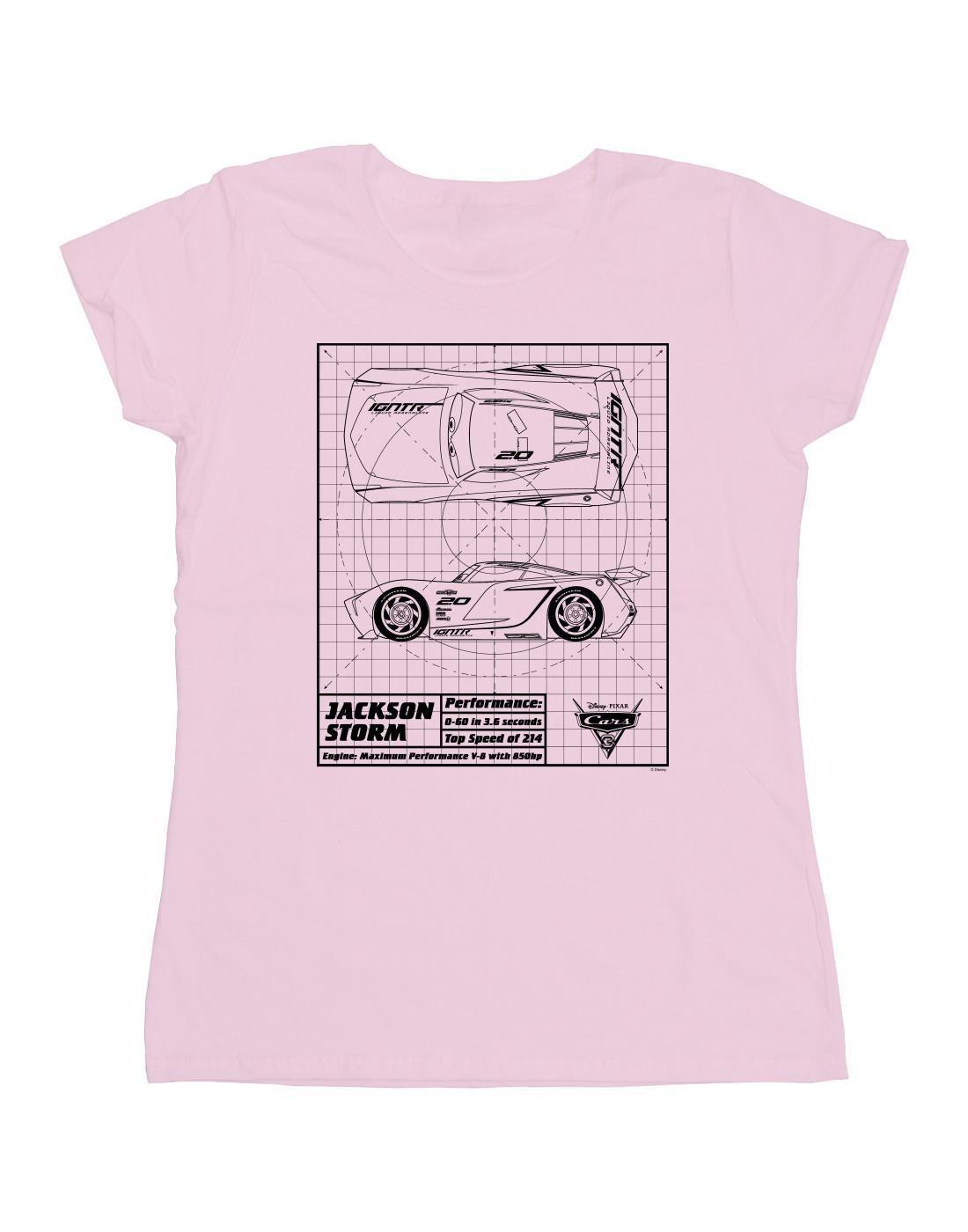 Disney  Tshirt CARS JACKSON STORM BLUEPRINT 