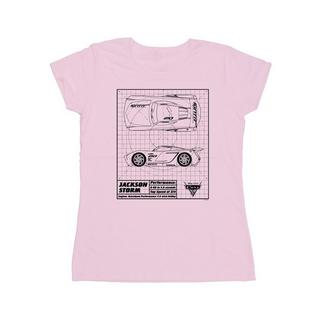 Disney  Tshirt CARS JACKSON STORM BLUEPRINT 