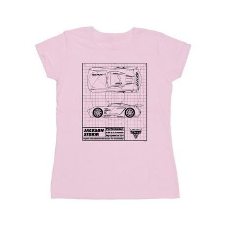 Disney  Tshirt CARS JACKSON STORM BLUEPRINT 