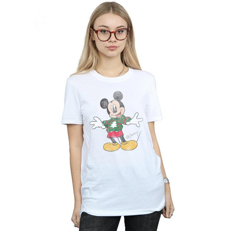 Disney Mickey Mouse Christmas T-Shirt Imprimé  