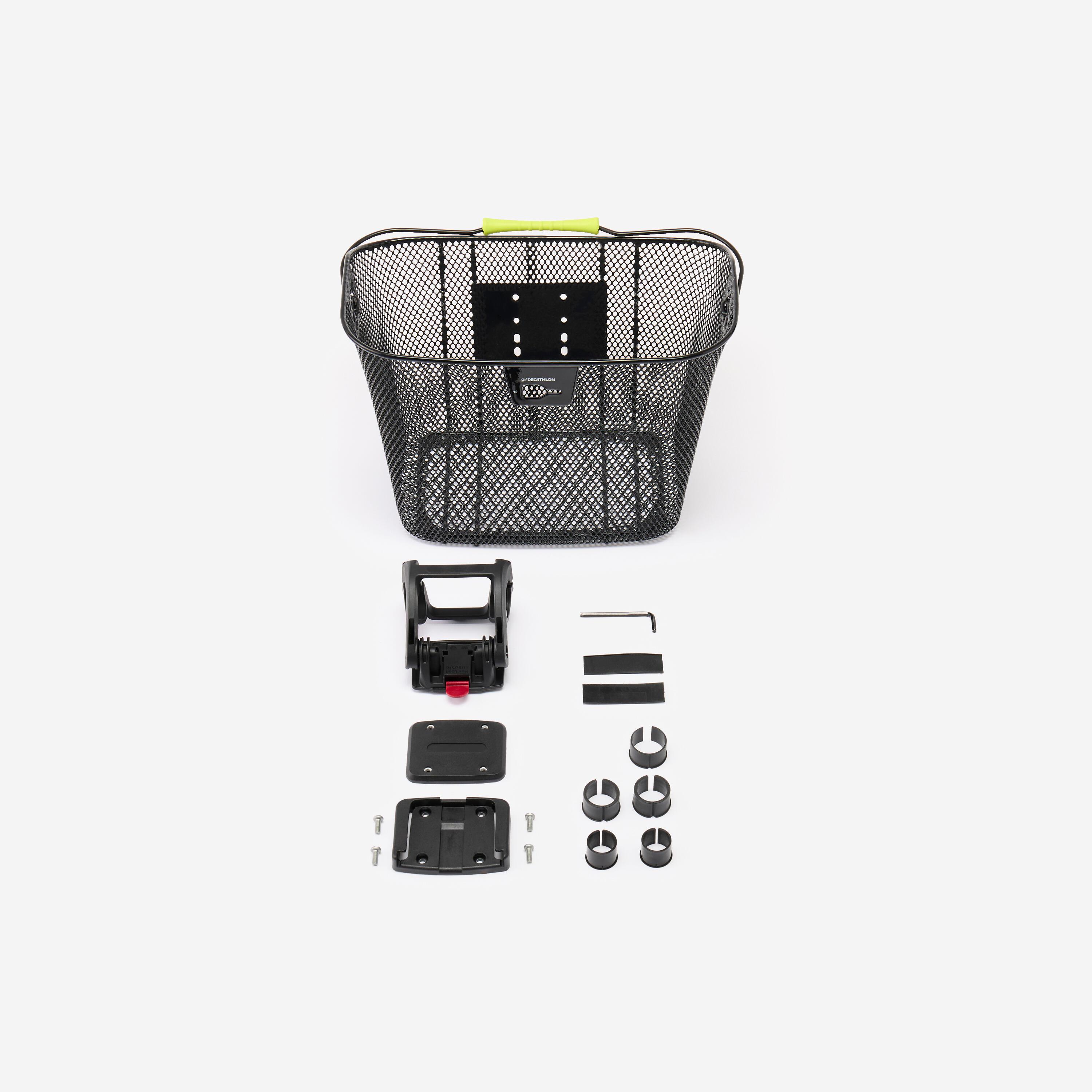 BTWIN  Panier vélo avant fixation guidon métal 