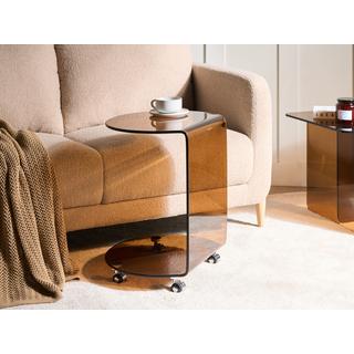 Beliani Tavolino en Vetro temperato Minimalista MINTO  