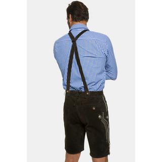 JP1880  Lederhosen in tradizionale stile Tracht in pelle vera con ricami 