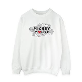 Disney  Mickey Mouse Swirl Logo Sweatshirt 