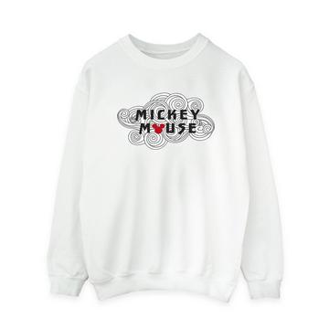 Mickey Mouse Swirl Logo Sweatshirt