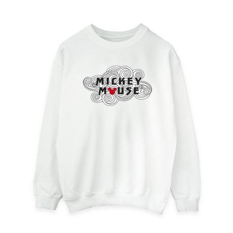 Disney Mickey Mouse Grafikdruck Sweatshirt  